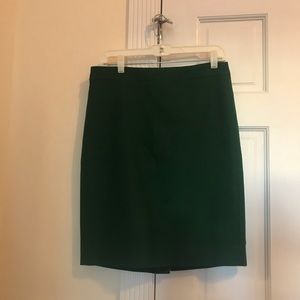 Forrest green A-Line J Crew skirt
